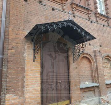 Кованый козырек. Индивидуальный дизайн №292