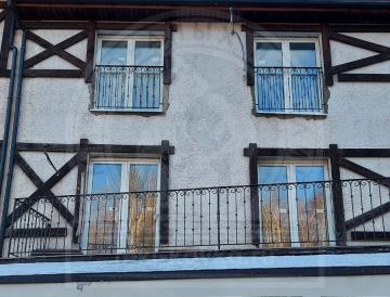 Кованые перила для балконного ограждения. Индивидуальный дизайн №382