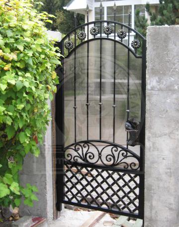 Кованые ворота и калитка №252