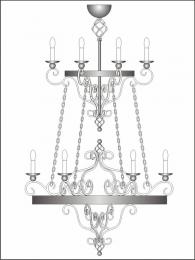 Люстра №46. Эскиз