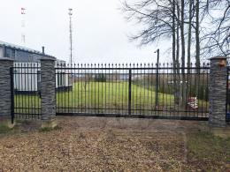 Кованые ворота и калитка № 316