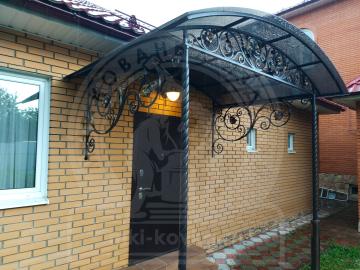 Кованый козырек. Индивидуальный дизайн № 285