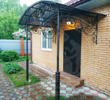 Кованый козырек. Индивидуальный дизайн № 285