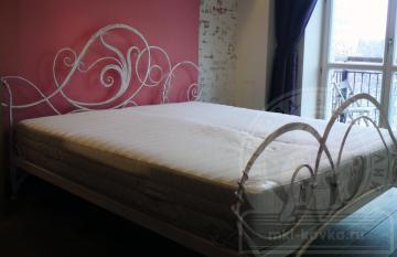 Кованая кровать, размер 180×200 №47