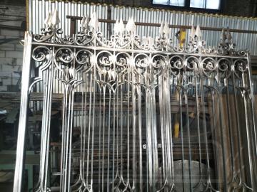 Кованые ворота № 315. Воссозданы по образцу