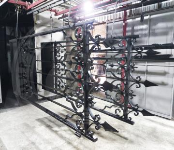 Кованые ворота № 315. Воссозданы по образцу