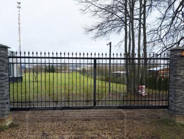 Кованые ворота и калитка № 316