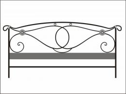 Кованая кровать №01 от 25 000 руб.