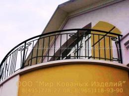 Кованое балконное ограждение №40 от 9 000 руб. за пог.м.