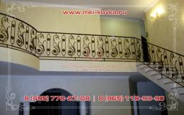 Кованые перила для лестницы №160 от 22 000 руб. за пог.м.