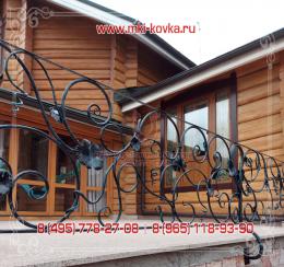 Кованое балконное ограждение-лоза №163