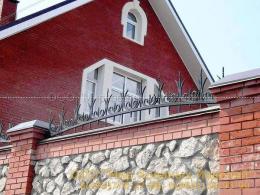 Кованый забор №114 от 4 500 руб. за пог.м.