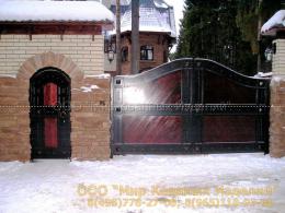 Кованые ворота и калитка №148 от 5 000 руб. за м2