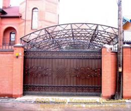 Кованые ворота №144 от 12 000 руб. за м2
